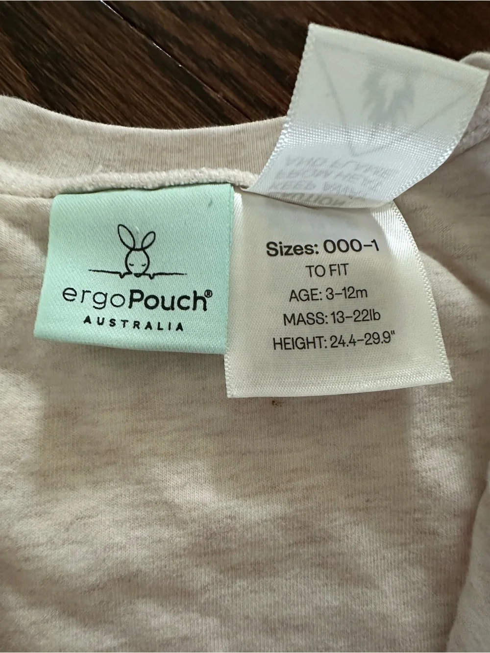 Ergopouch Oatmeal Sleeveless Baby Sleep Sack - Cozy Zip-Up TOG 2.5
